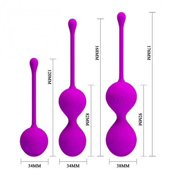 PRETTY LOVE  Kulki Kegla- KEGEL BALL PURPLE