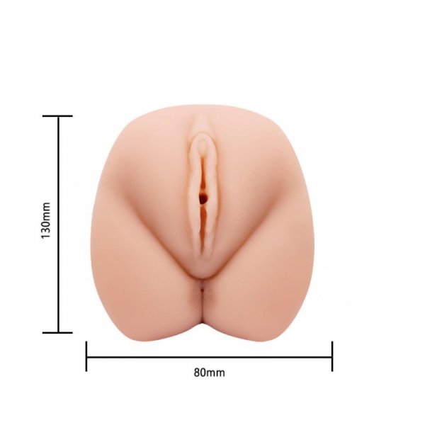 CRAZY BULL- VIOLET REALISTIC VAGINA, Vibration-Masturbator Sztuczna Pochwa