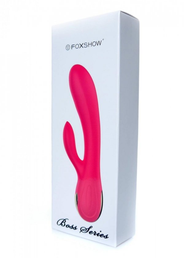 FOX SHOW Wibrator-Silicone Vibrator USB 7 Function + Booster / Heating