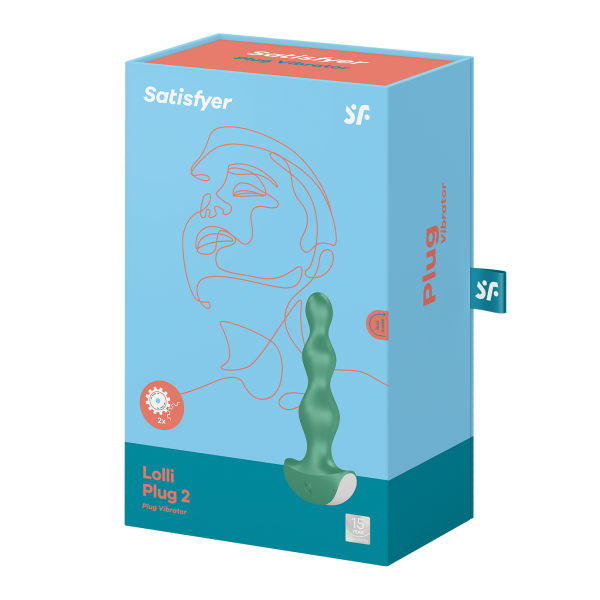 Wibrujący Korek Analny Plug - Vibrator Lolli Plug 2 Green