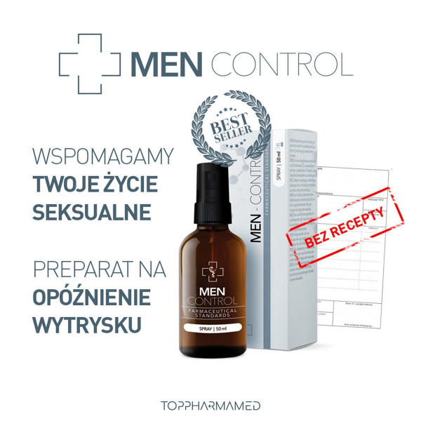 TOPPHARMAMED Sprej na Opóźnienie Wytrysku - MEN - CONTROL spray 50 ml
