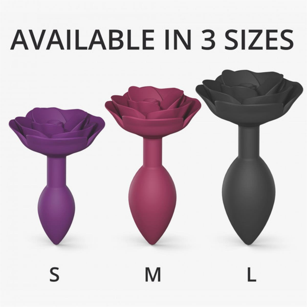 LOVE TO LOVE Korek Analny - OPEN ROSES L SIZE - BLACK ONYX