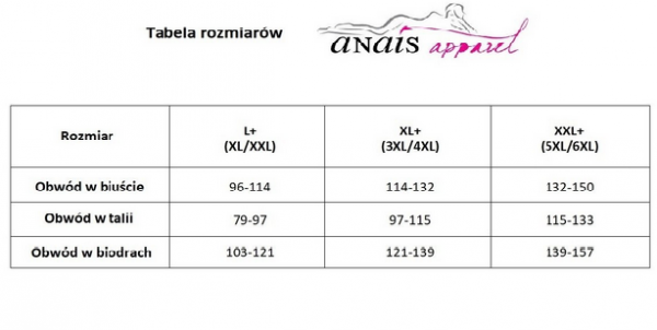 ANAIS LAURA SET XL+ (komplet top+szorty/set top+shorts) (3XL/4XL)