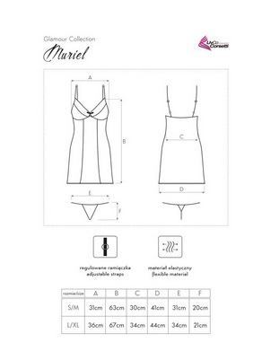 Koszulka MURIEL + stringi L/XL
