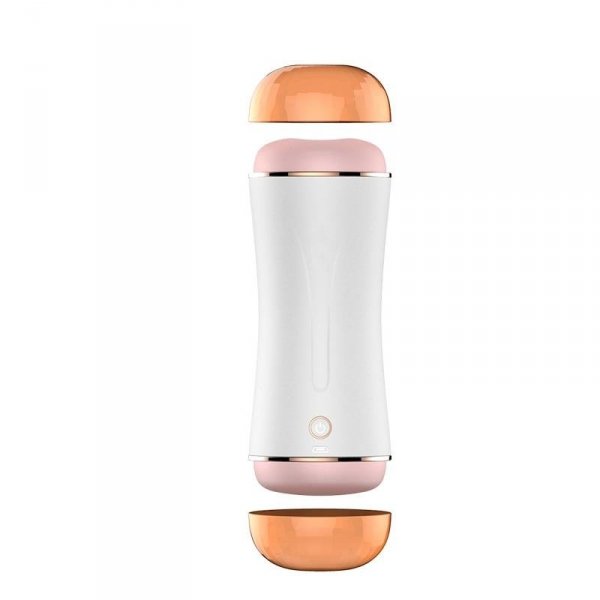FOX SHOW Masturbator-Boss Series-Vibrating Masturbation Cup USB 10 function + Interactive Function / Double Ends