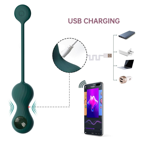 MAGIC MOTION Kulki na APP  - Crystal Duo Smart Kegel Vibrator with Weight Set