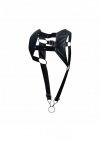 DNGEON Top Cockring Harness Black