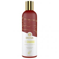 Dona - Essential Massage Oil Recharge Lemongrass & Ginger 120 ml