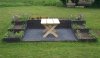 3x Palettenrahmen Aufsatzrahmen Hochbeet 120x80cm natur