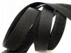 KlettverschlussKlettband Haken und Flauschband zum Aufnähen Nähen Schwarz - 10m 50mm