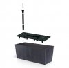 Blumentopf Blumenkasten Rattan 800 anthrazit