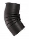 Bogen 45° FAL Rauchrohr Kaminrohr 0,6mm Schwarz feueraluminiert - 100mm