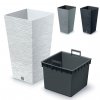 Blumentopf Blumenkübel Pflanztopf Pflanzkübel Einsatz -  Furu Square 38cm Weiß