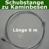 Reinigungsset Kaminbesen 12,5cm aus Kunststoff und Schubstange 6m