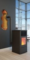  Pelletrohr DN 80mm - Bogen 90° mit Reinigungsöffnung