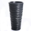 Blumentopf Blumenkübel Massiv Sand Slim anthrazit 400