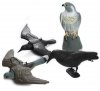 3x Taubenschreck Vogelscheuche Taubenabwehr Vogelabwehr - stehende Krähe