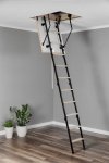 Bodentreppe Speichertreppe Dachbodentreppe U=1,22 W/m2K Termo Metall - 90 x 60