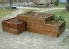 10x Palettenrahmen Aufsatzrahmen Hochbeet 120x80cm natur