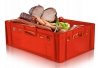 10X Fleischerkiste Eurofleischerkiste E2 Eurokasten Metzgerkiste Lagerkiste Rot 60x40