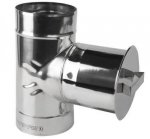 Edelstahl Schornstein Kamin - Reinigungselement 120mm