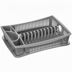 Abtropfgestell Abtropfständer Geschirrablage Abtropfgitter Abtropfkorb 39 x 28cm grau