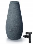 Regentonne 200L Regenbehälter Regentank Regenfass Welle-Design - Anthrazit 