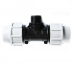 PE Rohr PP - T-Stück AG; Größe: 25mm x 1/2"