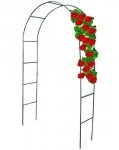 2x Rosenbogen Torbogen Rankgitter Rankhilfe Rankbogen Pflanzbogen grün 240cm Höhe