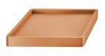 Blumenuntersetzer Rolluntersetzer - Quadrat mit Rand 450 Terracotta
