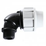 PE Rohr PP - Winkel AG; Größe: 20mm x 1/2"