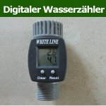 Digitaler Wasserzähler Wasserdurchlauf-Messgerät LCD für den Garten