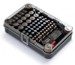 Batteriebox Organizer Sortierbox Batterietester Aufbewahrungsbox f. 85 Batterien