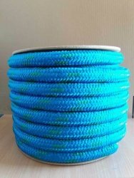 Polypropylen Seil PP schwimmfähig Polypropylenseil -  blau-grün, 28mm, 25m