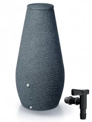 Regentonne 200L Regenbehälter Regentank Regenfass Welle-Design - Anthrazit 
