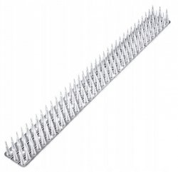 24x Vogelabwehr Spikes Kunststoff 3cm Tierabwehr Taubenspikes Vogelschutz 50cm - Transparent