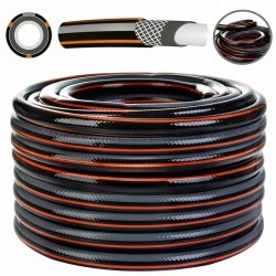 Gartenschlauch Wasserschlauch Carbon Plus 4 lagig  1" - 20m schwarz