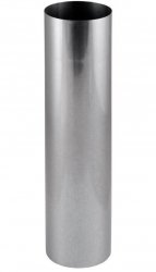 Rauchrohr Rauchrohr Kaminrohr 0,6mm Silber feueraluminiert - 100cm 120mm