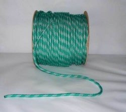 Polypropylen Seil PP schwimmfähig Polypropylenseil -  grün-weiß,  12mm, 50m