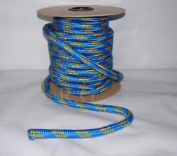 Polypropylen Seil PP schwimmfähig Polypropylenseil - blau-gelb,  10mm, 30m