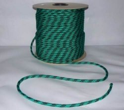 Polypropylen Seil PP schwimmfähig Polypropylenseil -  grün-schwarz,  12mm, 30m