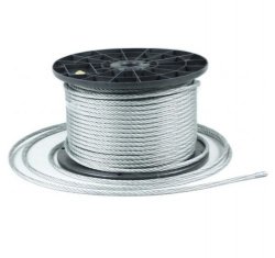 15m Stahlseil Drahtseil galvanisch verzinkt Seil Draht 4mm 6x7