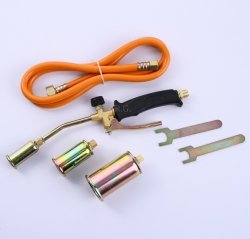 Gasbrenner 3tlg. Abflammgerät Brenner Dachbrenner + Adapter
