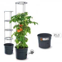 Blumentopf Tomatentopf für Tomatenpflanzen Tomatenzüchter mit Rankgitter 12L 