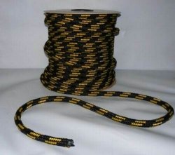 Polypropylen Seil PP schwimmfähig Polypropylenseil -  schwarz-gelb,  8mm, 30m