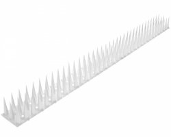 12x Vogelabwehr Spikes Kunststoff 3cm Tierabwehr Taubenspikes Vogelschutz 50cm - Weiß