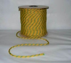 Polypropylen Seil PP schwimmfähig Polypropylenseil - grün-gelb,  10mm, 5m
