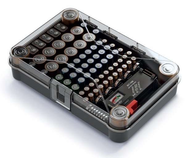 Batteriebox Organizer Sortierbox Batterietester Aufbewahrungsbox f. 85 Batterien