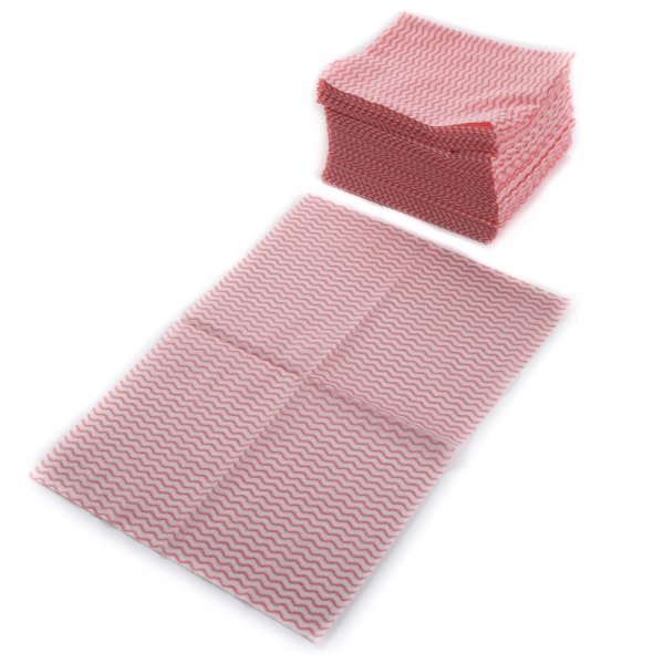 Wischtücher Reinigungstücher Putztücher Rot 40x30 cm Tücher im Karton 100St