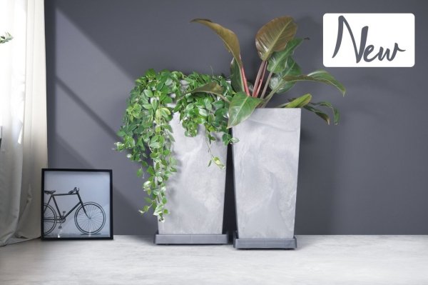 Blumenuntersetzer Rolluntersetzer - Rund mit Rand 300 Anthrazit